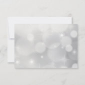 銀エレガントのクリスマスボールオン《写真》ぼけ味 セーブザデート (裏面)