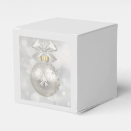 銀エレガントのクリスマスボールオン《写真》ぼけ味 フェイバーボックス