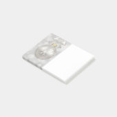 銀エレガントのクリスマスボールオン《写真》ぼけ味 ポストイット (アングル)