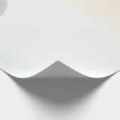 銀エレガントクリスマスボール枝の休日 ラッピングペーパー (角)