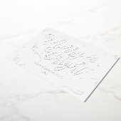 銀エレガントクリスマス会社フォイルカード 箔シーズンカード (回転した状態)