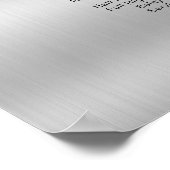 銀エレガントグリッターサロン ポスター (角)