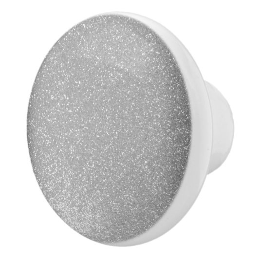 銀エレガントグリッターセラミックプルキャビネットノブ セラミックノブ (右)