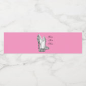 銀エレガントグリッターハイヒールシューズ任意の色 ペットボトルラベル (シングルラベル)