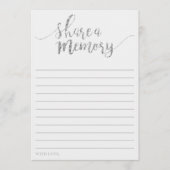 銀エレガントグリッター共有Aメモリカード アドバイスカード (正面)