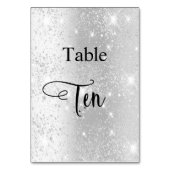 銀エレガントグリッター書道表10 テーブルナンバー (裏面)