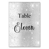 銀エレガントグリッター書道表11 テーブルナンバー (裏面)