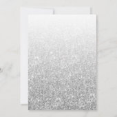 銀エレガントグリッター確認又は《キリスト教》洗礼式や命名式 招待状 (裏面)