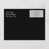 銀エレガントグリッター結婚式の日付を保存 案内ポストカード (裏面)