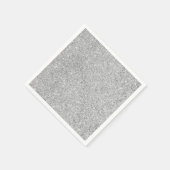 銀エレガントグリッター スタンダードカクテルナプキン (角)