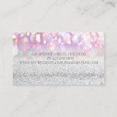 銀エレガントグリッター《写真》ぼけ味ヘッドホンDJ 名刺 (裏面)