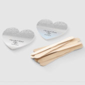 銀エレガントグリッター《写真》ぼけ味 ハンドファン (組立なし)