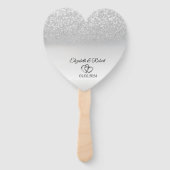 銀エレガントグリッター《写真》ぼけ味 ハンドファン (正面)