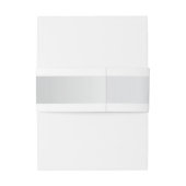 銀エレガントストライプとピンクアジサイ結婚ズ 招待状ベリーバンド (裏面例)