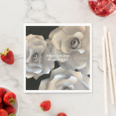 銀エレガントバラ スタンダードランチョンナプキン (インサイチュ)