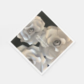 銀エレガントバラ スタンダードランチョンナプキン (角)