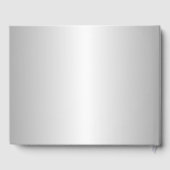 銀エレガントピンクのローズ金ゴールドモノグラ結婚ム ゲストブック (裏面)