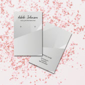 銀エレガントフェイク幾何イヤリングカード