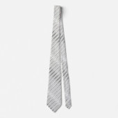 銀エレガントフェイク箔とセージ緑ストライプ色 ネクタイ (正面)