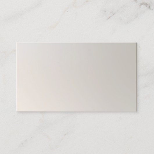 銀エレガントフェイク箔モダン及びトウペモノグラム 名刺 (裏面)