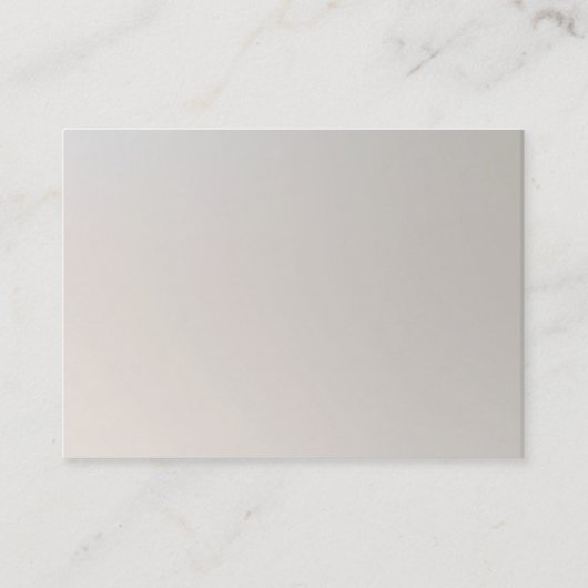 銀エレガントフェイク箔モダン及びトウペモノグラム 名刺 (裏面)