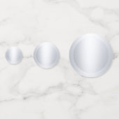 銀エレガントフェイク金メタリック調モダンテンプレート コンフェッティ (正面)