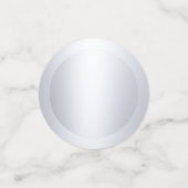 銀エレガントフェイク金メタリック調モダンテンプレート コンフェッティ (スモール正面)