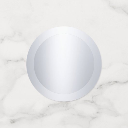 銀エレガントフェイク金メタリック調モダンテンプレート コンフェッティ (スモール正面)