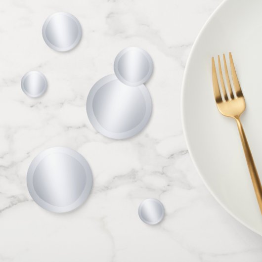 銀エレガントフェイク金メタリック調モダンテンプレート コンフェッティ (グループ)