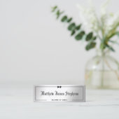 銀エレガントフォーマル卒業名カード挿入 コーリングカード (スタンド正面)