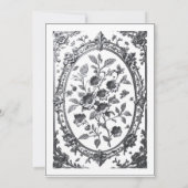 銀エレガントフレ結婚ーム 招待状 (裏面)