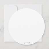 銀エレガントフローラリースブライダルシャワー招待状 招待状 (裏面)