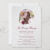 銀エレガントフローラ写真追悼会 招待状 (正面)