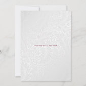 銀エレガントフローラ写真追悼会 招待状 (裏面)