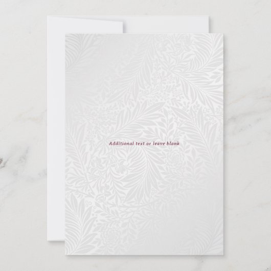 銀エレガントフローラ写真追悼会 招待状 (裏面)