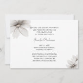 銀エレガントフローラ卒業写真 案内状 (裏面)