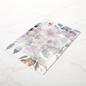 銀エレガントフローラ透結婚透 箔招待状 (回転した状態)