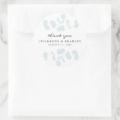 銀エレガントブルーユーカリモダンス結婚ズ ラウンドシール (バッグ)