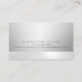 銀エレガントモダン曼荼羅 名刺 (裏面)