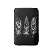 銀エレガントモダン風呂マット バスマット (正面縦)