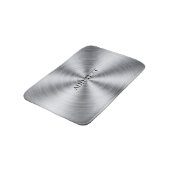 銀エレガントモダン風呂マット バスマット (アングル)