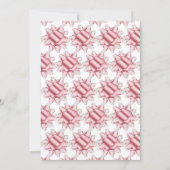 銀エレガント及び白弓誕生日 招待状 (裏面)