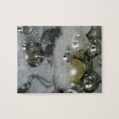 銀エレガント台座のガラス玉 ジグソーパズル (横)