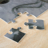 銀エレガント台座のガラス玉 ジグソーパズル (側面)