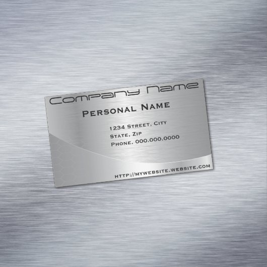 銀エレガント商企業のカード磁石 マグネット名刺 (インサイチュ)