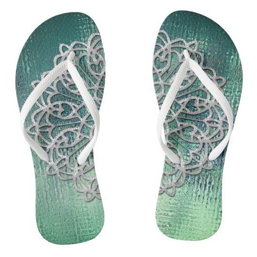 銀エレガント曼荼羅ビーチサンダル ビーチサンダル (ソール)