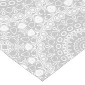 銀エレガント曼荼羅模様 ミディアムテーブルランナー (コーナー)