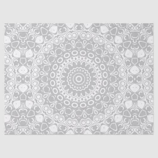 銀エレガント曼荼羅模様 薄葉紙 (正面)