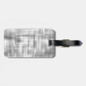 銀エレガント滴下グリッターモノグラム荷物t ラゲッジタグ (裏面横)