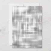 銀エレガント滴下グリッターモノグラム 招待状 (裏面)